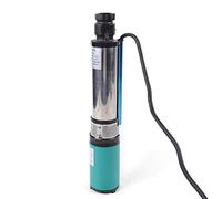 SUBKUDY Pompe à Eau Submersible Dc 24V Solaire Puits Profond Pompe à Eau S/Steel Kits Pompe Submersible 5M³/H Domestique Agriculture Puisard Piscine L'Utilisation