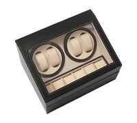 SUBKUDY Remontoir Montre Automatique 4+6 Coffret Remontoir Montre Automatique Watch Winder Boîte Rangement Cuir Boitier Rotate Watch Winders Boîte à Bijoux