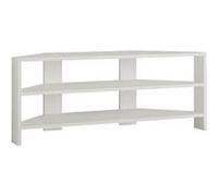 Meuble tv 2 étagères 114cm blanc