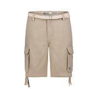 SUBLEVEL Bermuda Chino Cargo avec ceinture tressée