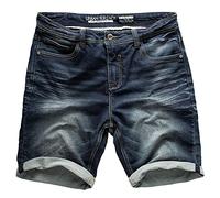 Sublevel Capuche pour Hommes Shorts Pantalon Court Jeans Bermuda Denim Pantalon de Survêtement Cargo Jogging Jeans Vintage Pantalon Cargo Used Look W29 - W42 - Bleu Foncé Denim_30, 32W