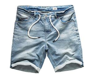 Sublevel Capuche pour Hommes Shorts Pantalon Court Jeans Bermuda Denim Pantalon de Survêtement Cargo Jogging Jeans Vintage Pantalon Cargo Used Look W29 - W42 - Bleu Clair Denim_29, 31W