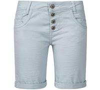 Sublevel Femmes Denim Bermuda Chino Stretch Shorts avec Surtaxe Confort Pantacourt avec Optique Usée
