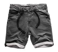 Sublevel Homme Shorts Pantalon Court Jeans Bermuda Denim Pantalon de Survêtement Cargo Jogging Jeans Vintage Pantalon Cargo Usé Look W29 - W44 - Noir Denim_33, 40W