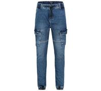 Sublevel Hommes Jogger Jeans avec Taille Élastique et Poches Cargo