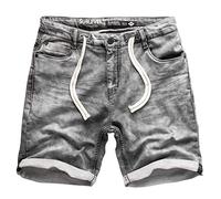 Sublevel Short de survêtement pour homme en jean Bermuda denim Pantalon de survêtement cargo Jogging Jeans Vintage Pantalon cargo look usé W29 - W42, Darkgrey Denim G37, 38W