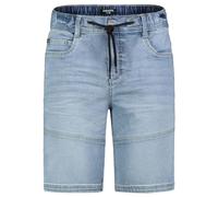 Sublevel W29 - W42 - Short de jogging pour homme - Bermuda en denim - Style vintage - Look usé, Bleu clair Denim 41, 32W