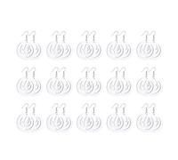 Sublimation Boucles d'oreilles vides en bois inachevé Dangle Feuille d'amour Pendentif Crochet pour la fabrication de bijoux Boucles d'oreilles à transfert de chaleur DIY