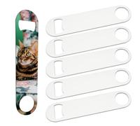Sublimation Stainless Steel Opener - White 6pcs