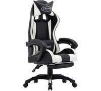 sublime fauteuil inclinable en Similicuir Blanc fixe standard 36x48x40 avec repose-pieds