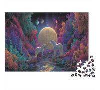 Sublime Flying Unicorn Puzzle 1000 Pièces Jouet De Défi Adultes Et Personnes Âgées De Plus De 12 Ans Puzzle Impossible Jeu Éducatif Familial Cadeau De Décoration Intérieure 70x50cm/1000pcs