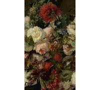 Sublime Papier peint panoramique Classic Flowers 159 x 280cm Multicolore | Fresque Murale, Tapisserie Panoramique, Panneau Mural Décoratif Facile à poser et à enlever
