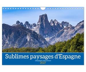 Sublimes paysages d'Espagne (Calendrier mural 2027 DIN A4 vertical), CALVENDO calendrier mensuel: L'Espagne vue autrement à travers de sublimes paysages