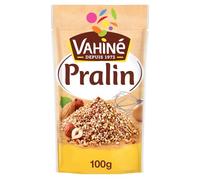 Sublimez vos desserts avec le pralin authentique - VAHINE sachet de 100g, mélange d'amandes et de noisettes torréfiées, fabriqué en France - Lot de 3