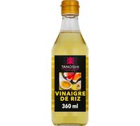 Sublimez vos recettes japonaises avec le vinaigre de riz TANOSHI, doux et polyvalent, format 36 n bouteille de verre - Lot de 3