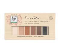 Sublimez votre regard avec des teintes infinies - SO'BIO ETIC Palette Pure Color, fard à paupières bio texture ultra fine, 6 teintes mats et irisés, 10,8g