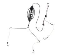 SUBLXPoten Cage à Appâts de Pêche 1 Pc Carp Fishing Feeder Pêche Appâts Cages Hameçon Rig Set Inline Method Feeder Tackle Bait Cage Pêche Outils(45g)