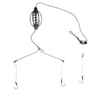 SUBLXPoten Cage à Appâts de Pêche 1 Pc Carp Fishing Feeder Pêche Appâts Cages Hameçon Rig Set Inline Method Feeder Tackle Bait Cage Pêche Outils(40g)