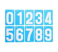 SUBLXPoten Compteur de Score Lot de 10 Cartes Score Basket-Ball Portables, Tableau Bord numérique, Planches Football, Gardien Billard en PVC for Filet