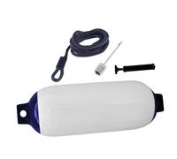 SUBLXPoten Garde-Boue De Bateau Accessoire de défense de Bateau Marin avec Corde, Utilisation extérieure for Bateaux de pêche, Bateaux de Sport, voiliers avec Pompe, Pare-Chocs for Ponton(White)