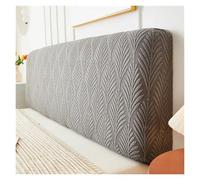 SUBLXPoten Housse Tete De Lit Housse De Tête Lit en Jacquard, 1 Pièce, Couleur Unie, Élastique, Feuilles Imprimées, Dossier(Color 3,L150cm H50-60cm M)