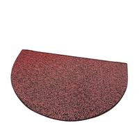 SUBLXPoten Paillasson Demi Lune Tapis d'entrée Semi-Circulaire antidérapant Absorbant l'eau, Ovale, for Porte, à Usage Domestique, Batoom, Coussinet de Pied(Blackish Red,80 * 120 cm)