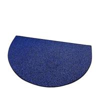 SUBLXPoten Paillasson Demi Lune Tapis d'entrée Semi-Circulaire antidérapant Absorbant l'eau, Ovale, for Porte, à Usage Domestique, Batoom, Coussinet de Pied(Black Blue,40 * 60cm)