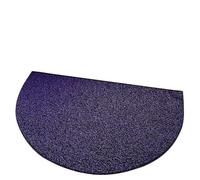 SUBLXPoten Paillasson Demi Lune Tapis d'entrée Semi-Circulaire antidérapant Absorbant l'eau, Ovale, for Porte, à Usage Domestique, Batoom, Coussinet de Pied(Black Purple,40 * 60cm)