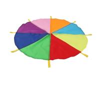 SUBLXPoten Parachute Parachute Arc-en-Ciel, Jouet de Parachute, Frappe la Taupe, Jeux de Plein air for Le Sport, Le Travail d'équipe for garçons et Filles(2M Color 2)