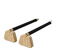 SUBLXPoten Parallettes Calistenics Poignées en Bois Barre de Pompes hêtre Équipement d'exercice callisthénie for la Maison parallèle for Une Utilisation au Sol(50cm)