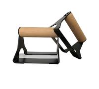 SUBLXPoten Parallettes Calistenics Support Extensible en Bois et métal for Pompes, Barres de callisthénie, Appui renversé, Outil d'entraînement antidérapant for Yoga Gymnastique, Double Tige