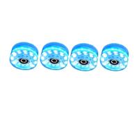 SUBLXPoten Roues de Patins Flash 4 Roues de Patin à roulettes 58 mm x 32 mm Roues de Planche à roulettes quadruples Lumineuses avec roulements installés(Blue)