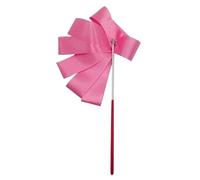 SUBLXPoten Rubans de Danse Rubans de Gymnastique colorés 2M/4M, Ruban de Danse, Art Rythmique, Banderole de Ballet, Tige tournante for l'entraînement en Gymnastique(Pink,4M)