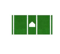 SUBLXPoten Tapis De Frappeur De Baseball Tapis de frappeur, Tapis, d'entraînement Lancer antidérapant Portable, Frappe Lanceur, Softball, Baseball(Green)