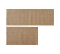 SUBLXPoten Tapis Entree Interieur Tapis de Sol en Caoutchouc Chenille et Terre diatomées, épais Longs, imperméables, for Cuisine(Beige)