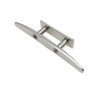 SUBLXPoten Taquet Bateau Taquet d'amarrage Plat Bas en Acier Inoxydable Poli, 4/5/6/8/10 Pouces, for Pont de Bateau, Accessoires de Yacht(10 inch)