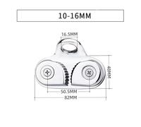 SUBLXPoten Taquet Bateau Taquet de Corde en Acier Inoxydable for Bateau, Taquet à Came, Guide-câble, Voile Marine, voilier, Kayak, canoë, dériveur, Corde de 2 à 8 mm, de 10 à 16 mm(10-16mm)