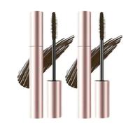 Submarine Mascara, Tubing Mascara Black & Brown for Lash Makeup, Waterproof & Sweatproof, Thick, Long, Curled, Natural, Non-Smudged (Brown 2pcs)
