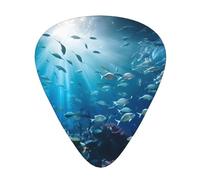 Submarine World Lot de 12 médiators résistants à l'usure pour guitare, basse, guitare électrique, ukulélé, fin, moyen et lourd