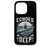 Submariner Citation Echoes in The Deep Stealth U-Boat Submarine Coque pour iPhone 13 Pro