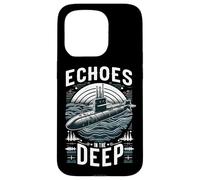 Submariner Citation Echoes in The Deep Stealth U-Boat Submarine Coque pour iPhone 15 Pro
