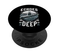 Submariner Citation Echoes in The Deep Stealth U-Boat Submarine PopSockets PopGrip Adhésif