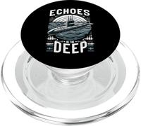 Submariner Citation Echoes in The Deep Stealth U-Boat Submarine PopSockets PopGrip pour MagSafe