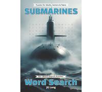 Submarines Word Search Book: Travel the Depths of the Seas with Easy to Read Print. Great for Gifts, Leisure Time, Travel and more. 6x9 inches, 110 pages.