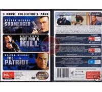 Submerged/Out for a kill/The Patriot (DVD) 3 DISC SET **REGION 4** Australian Import