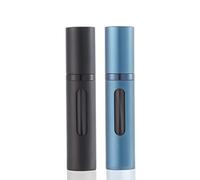 SUBORAWOS Vaporisateur de parfum rechargeable, mini vaporisateur de parfum pour les voyages, flacon vaporisateur vide pour parfum, sac à main, bouteilles de parfum pour voyage 5 ml (noir et bleu)