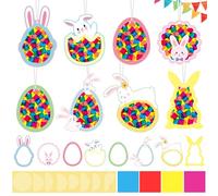SUBRINGE Loisirs Créatifs, Bricolages de Printemps en Forme de Lapin, Décoration de Printemps Créatives à DIY, Bricolage Paques Enfant pour Maison tes, Cadeaux, Idées de Décoration