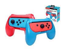 Subsonic Poignées de confort pour Joy Cons Nintendo Switch – Pack de 2 Rouge/Bleu Fluo