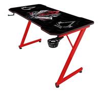 Subsonic - Bureau Gaming Ergonomique Finition Carbone avec Tapis de Souris XXL Assassin's Creed pour PC Gamer - Licence Officielle