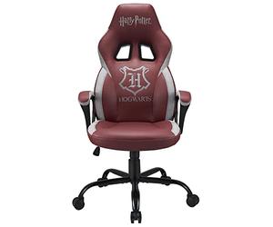 Subsonic - Chaise Gaming Harry Potter Hogwarts - Fauteuil de Bureau Ergonomique avec Mousse Haute Densité, Mécanisme à Bascule et Accoudoirs Confortables - Hauteur Réglable - Bordeaux